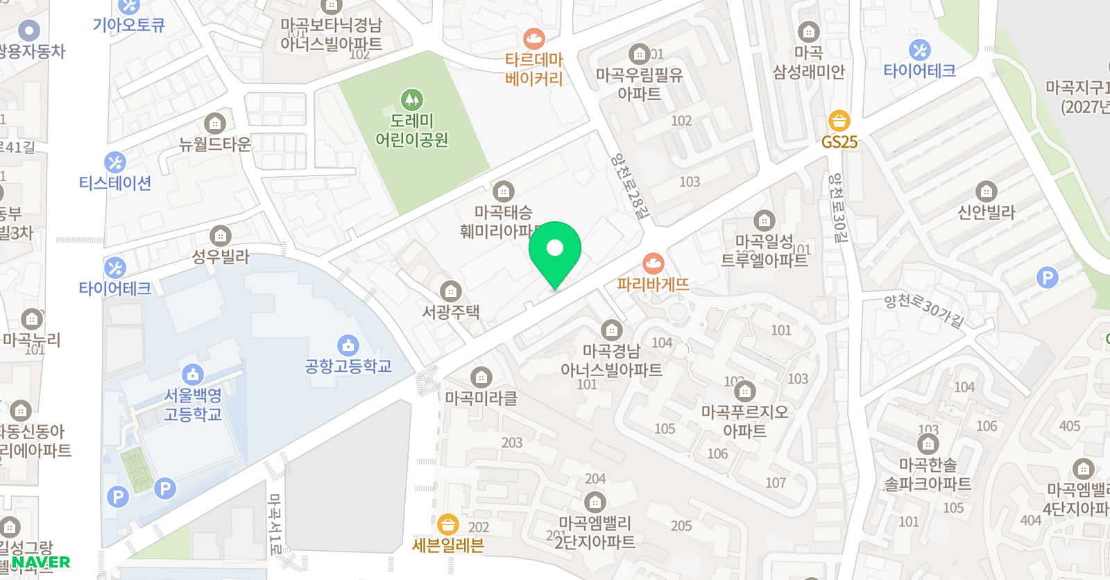 꿈꾸는 학원 위치