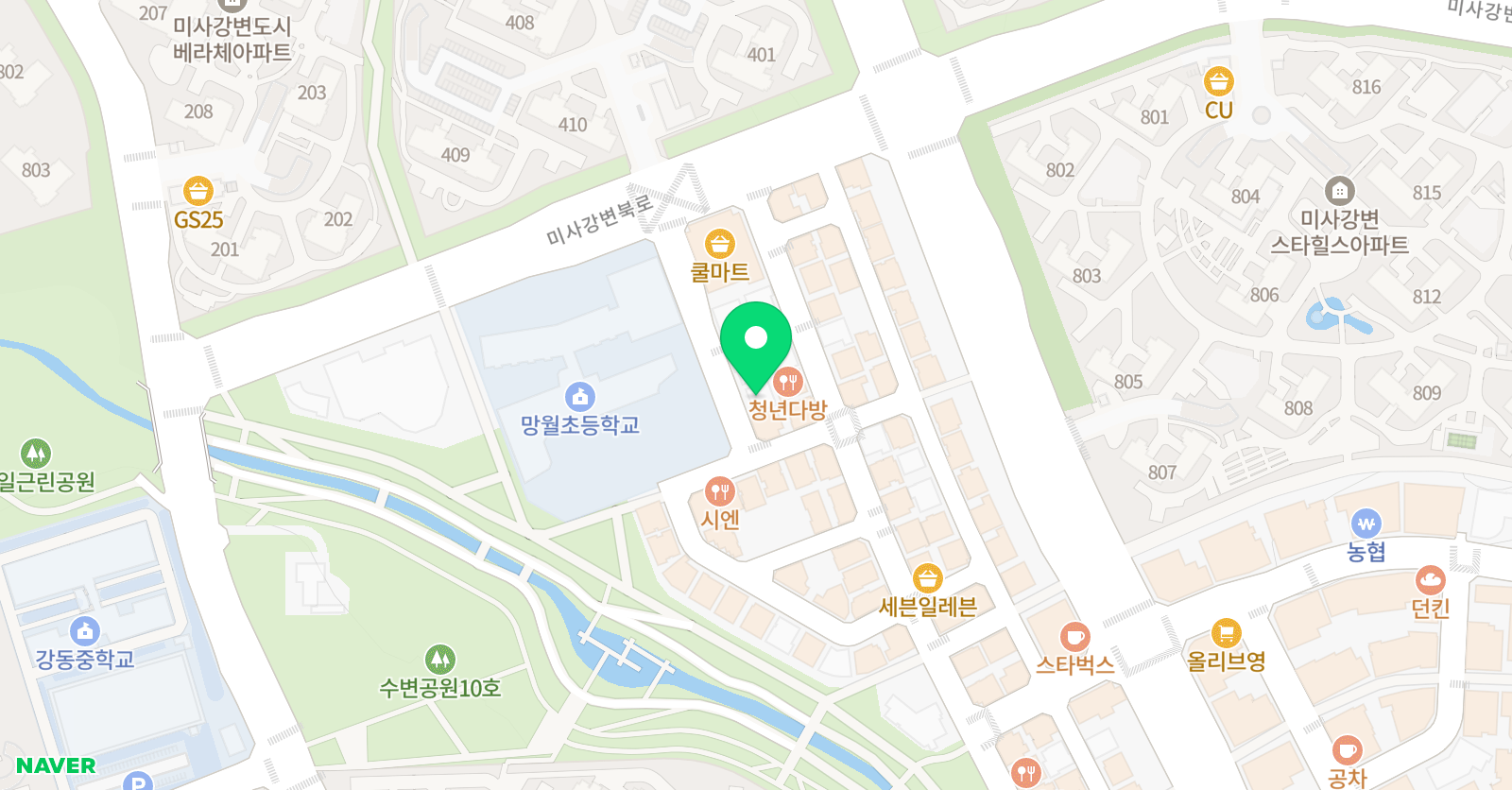 윤선생우리집앞 영어교실 망월 영어교습소 위치