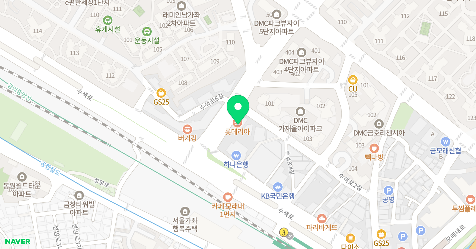 정이조영어학원 가재울캠퍼스 위치