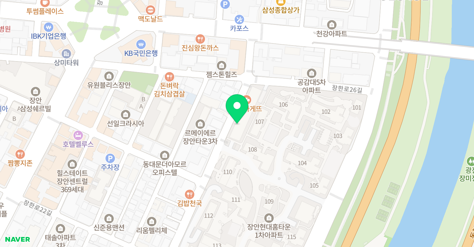 플라톤아카데미 장안홈타운교실 위치