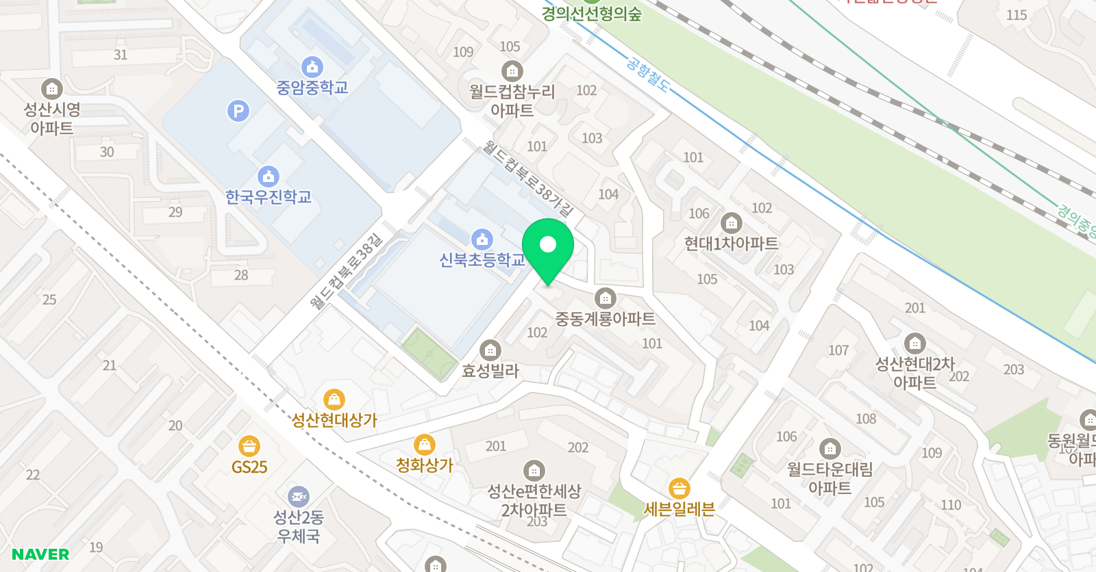 뮤엠 영어교습소 신북점 위치