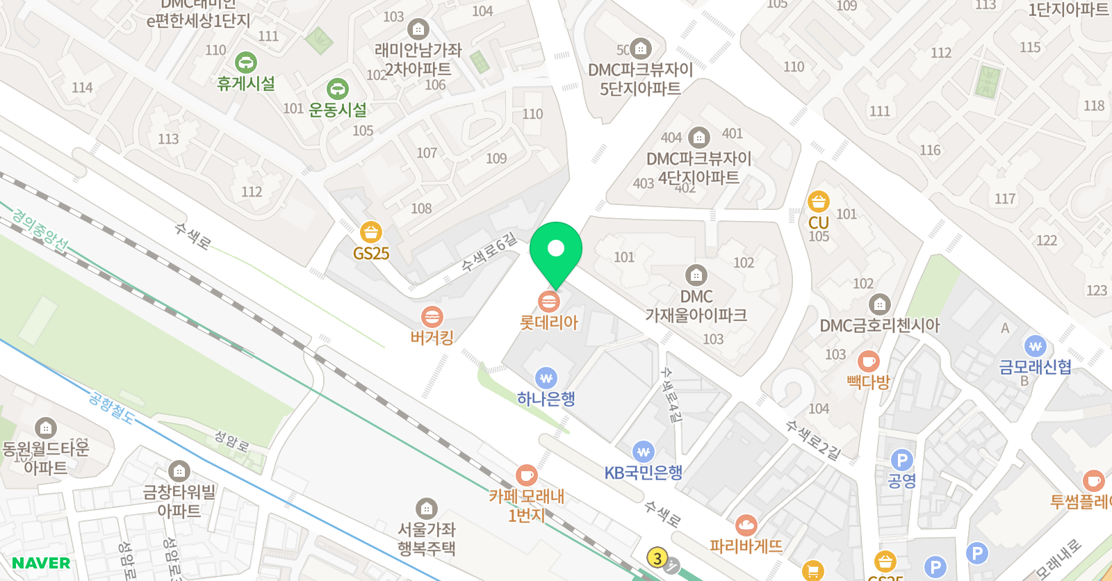 정이조 영어학원 가재울캠퍼스 위치