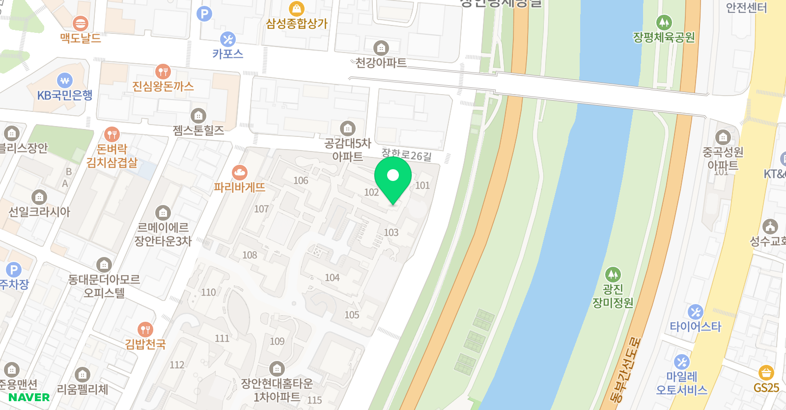 필아트 미술 장안현대홈타운점 위치