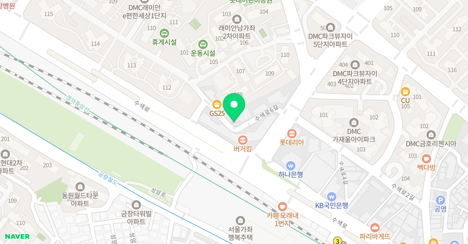 소미아트센터 서대문본원 가재울센터 위치