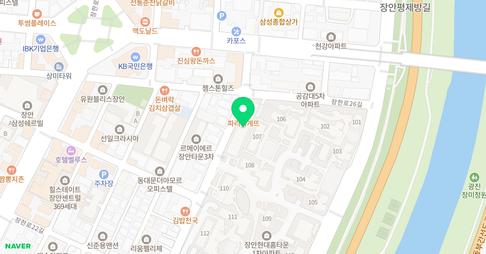 윤선생 영어숲 장안센터 위치