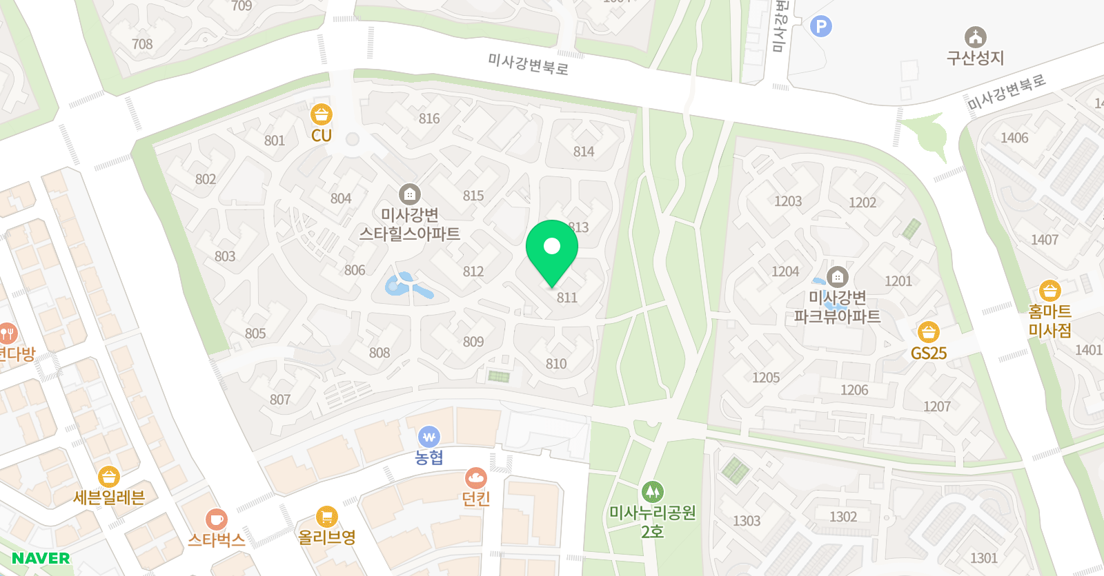 기탄사고력교실 미사 8단지점 위치