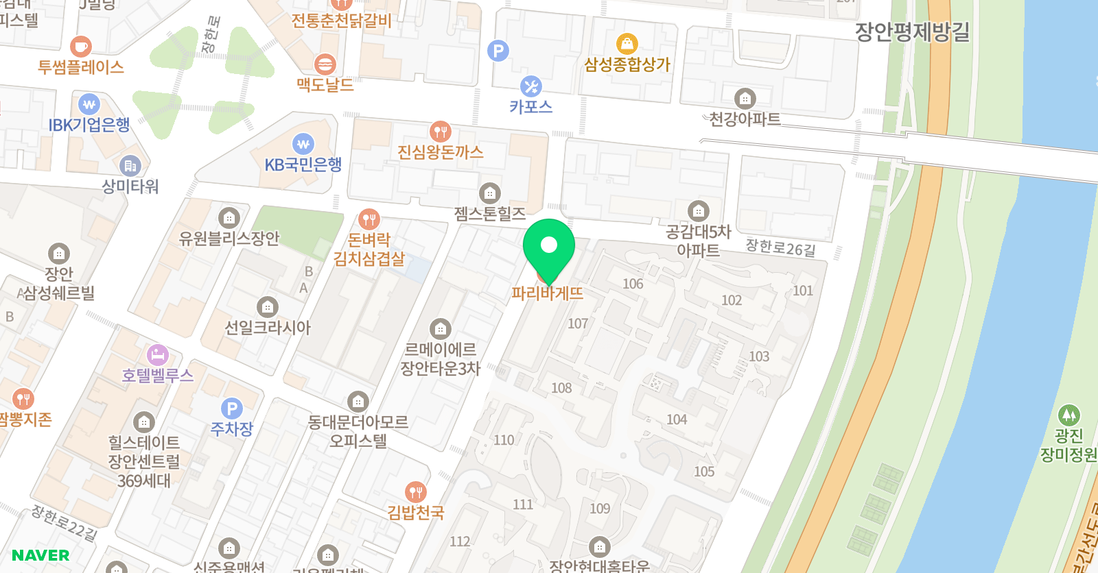 뮤엠 영어 안평초점 위치