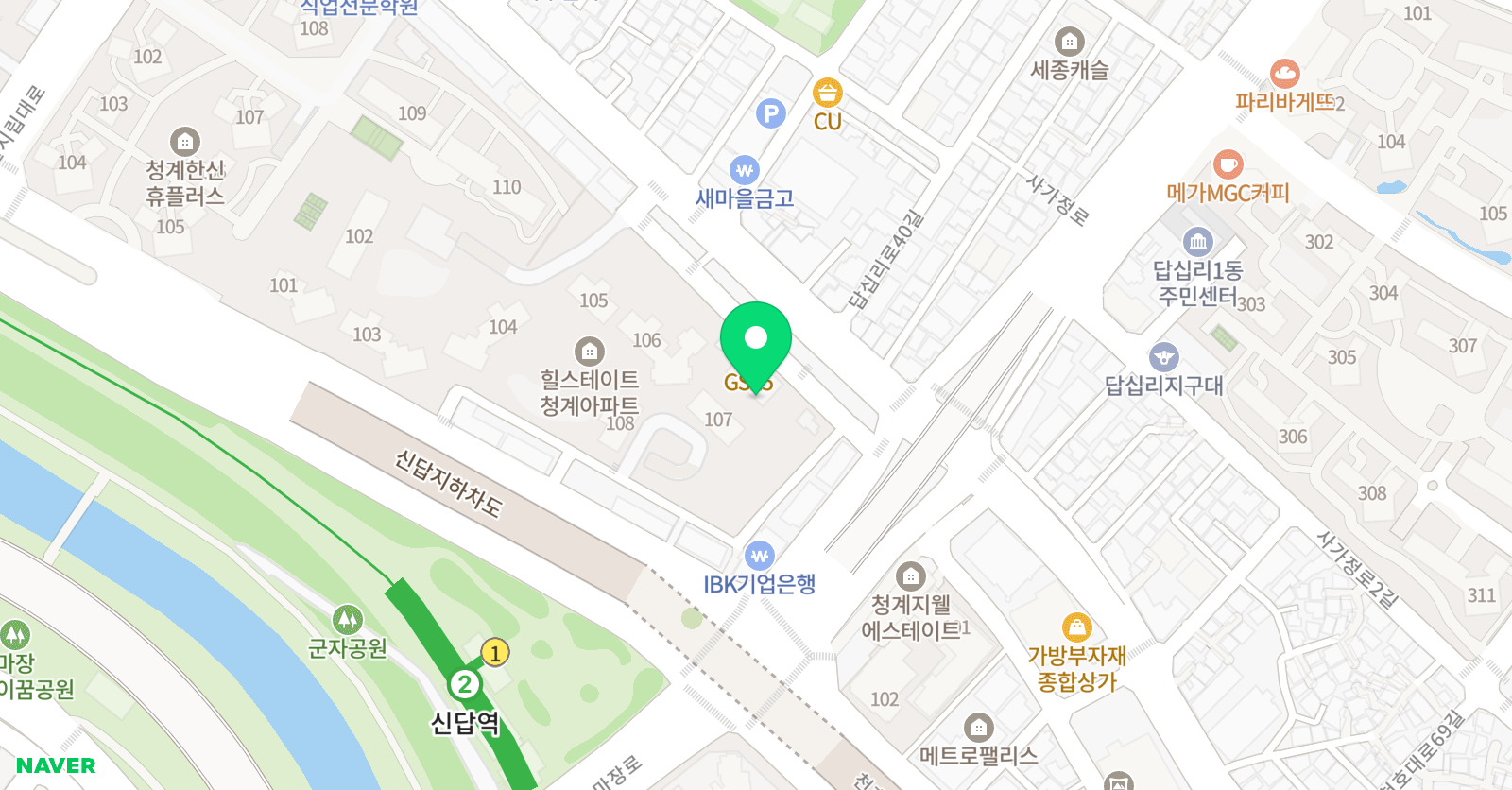엄지척 수학교습소 위치