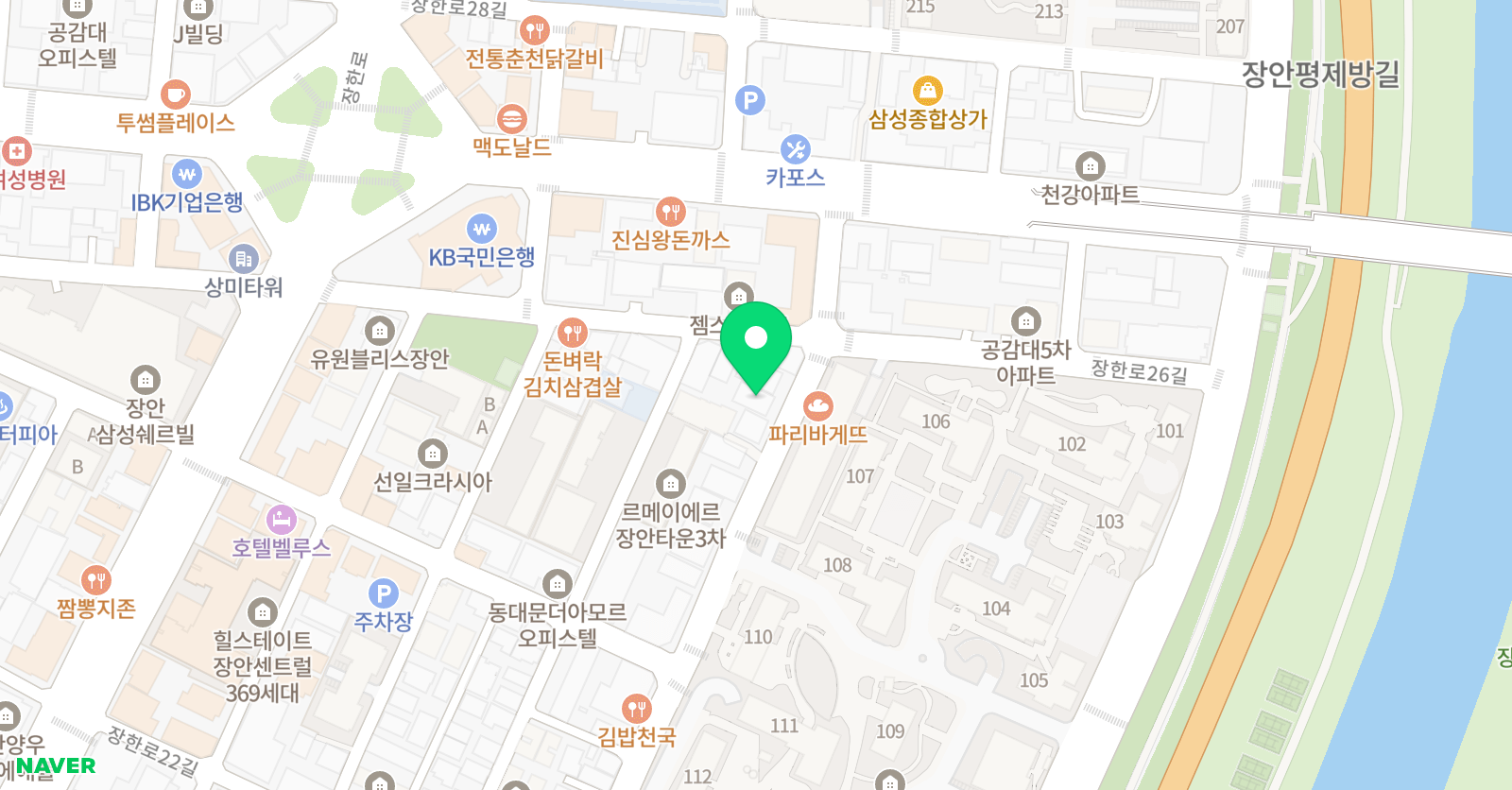하이엔드 영어학원 위치