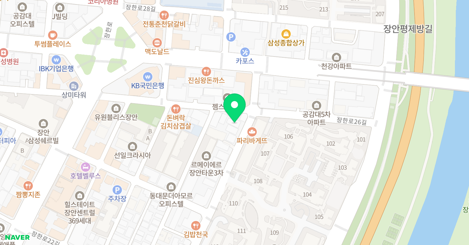 꿈 영어학원 위치