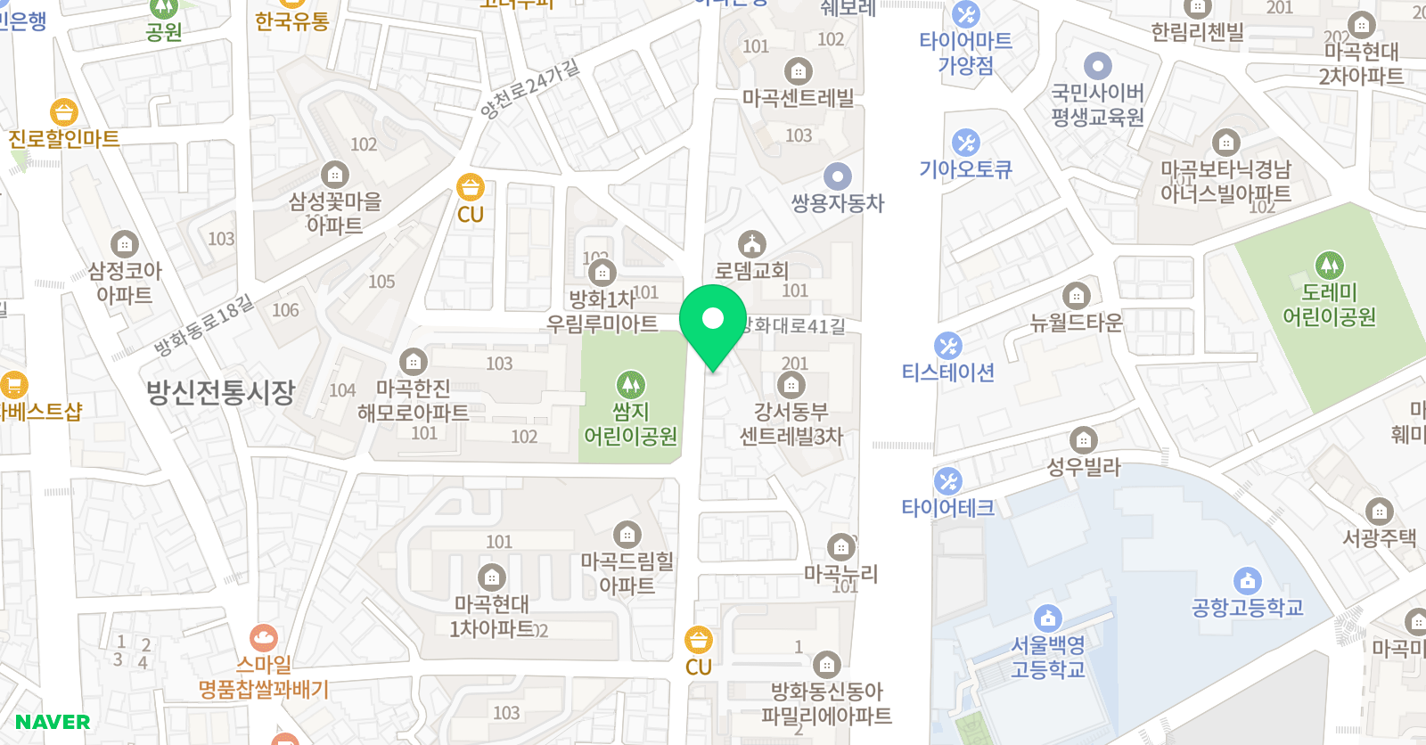 열린 학원 위치