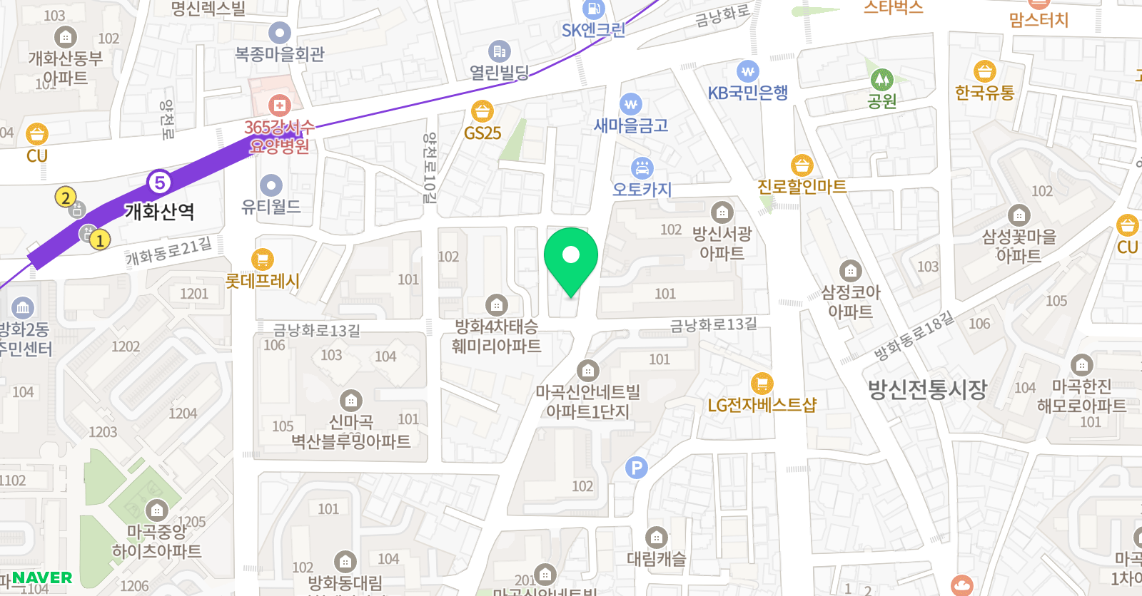 BDS 유소년 축구클럽 위치