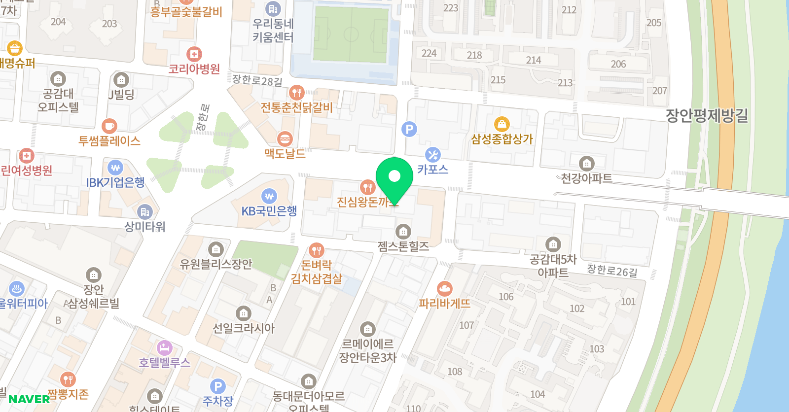 수학하는아이 수학전문학원 위치