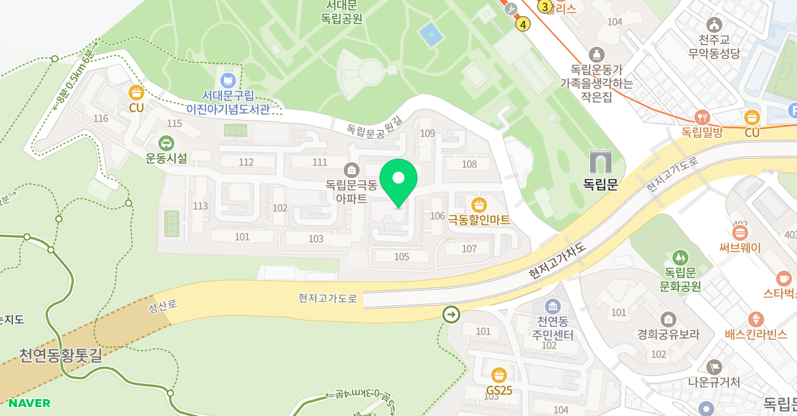 노아풋볼클럽 독립문점 위치
