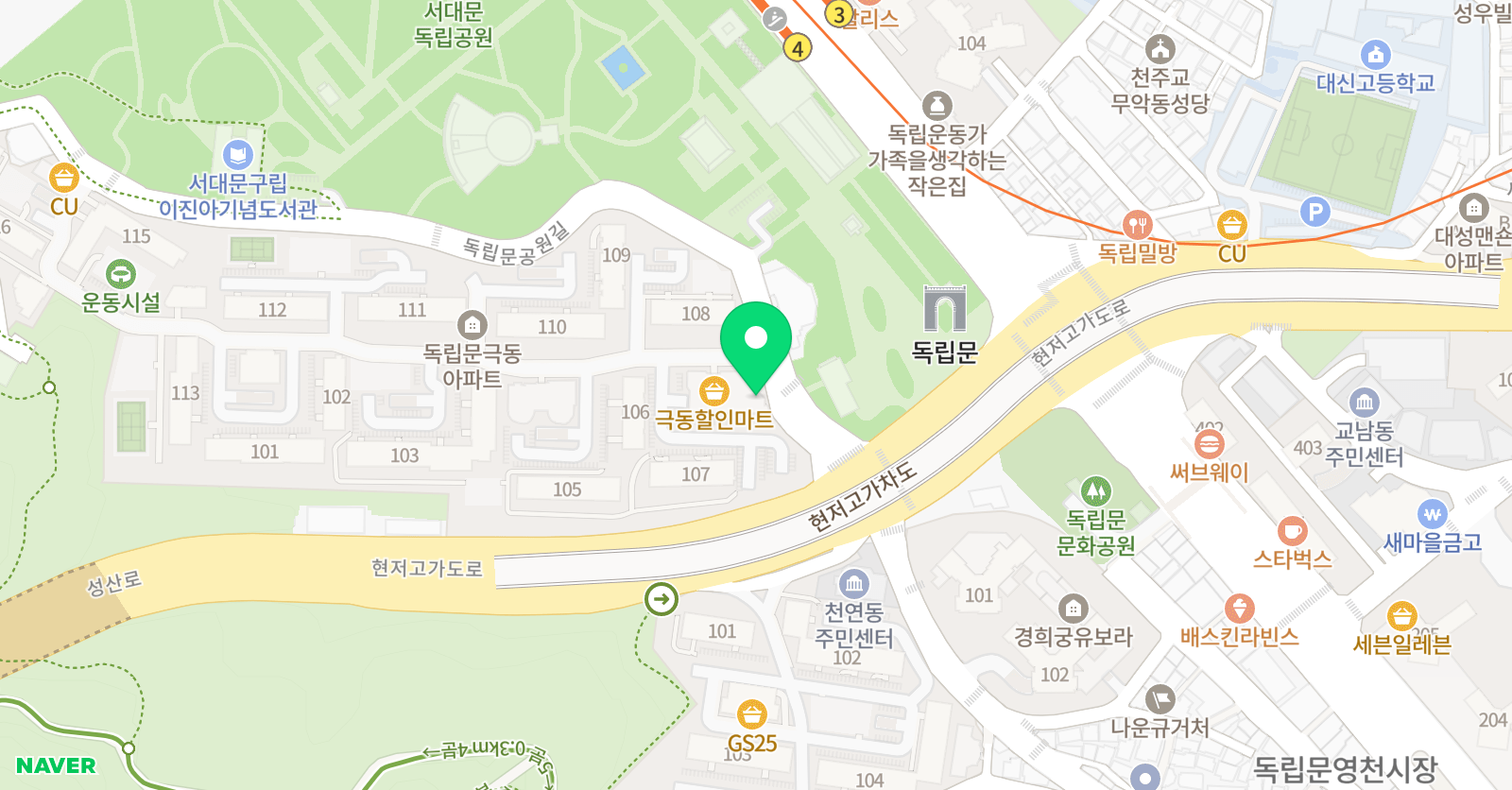 스마트해법 수학 서대문독립문점 위치