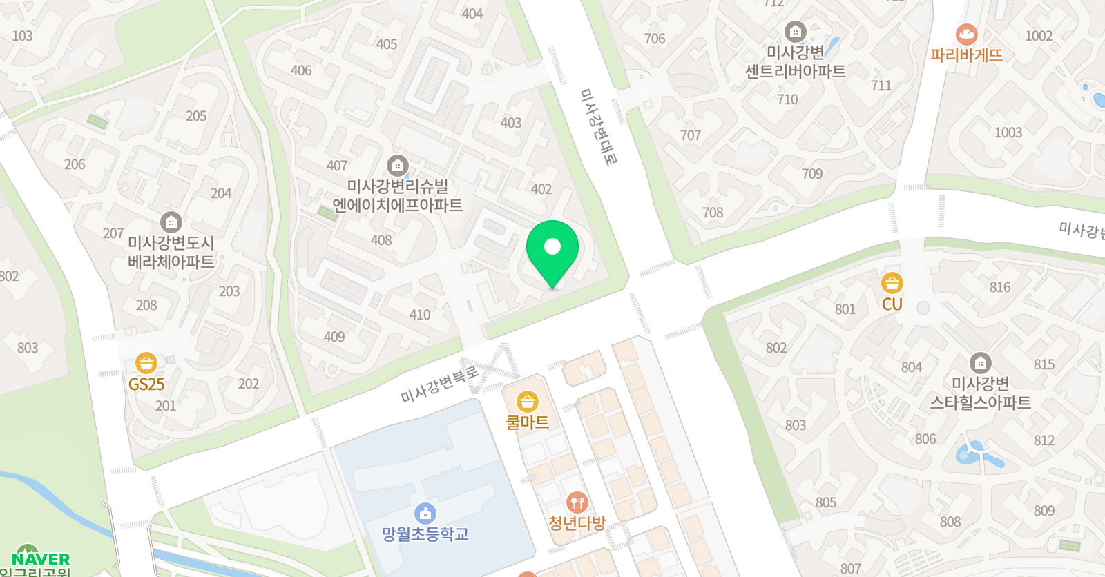해법중국어 미사선동점 위치