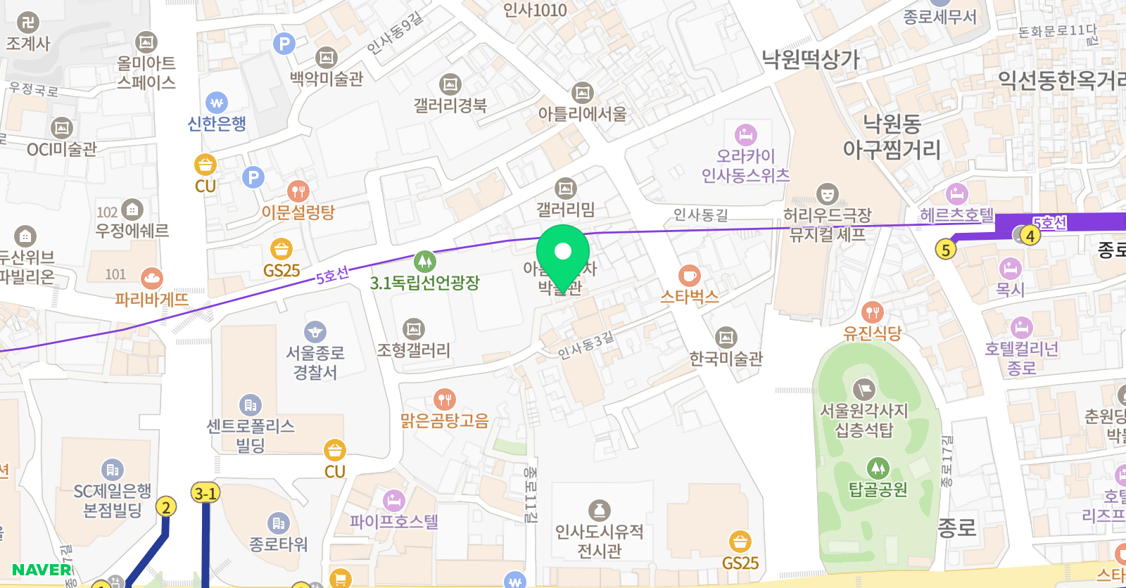 다오다 요가와 명상&자기계발 위치