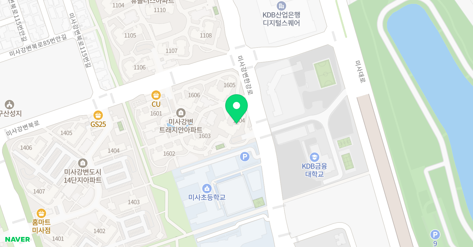 스마트해법 영어 미사교실점 위치