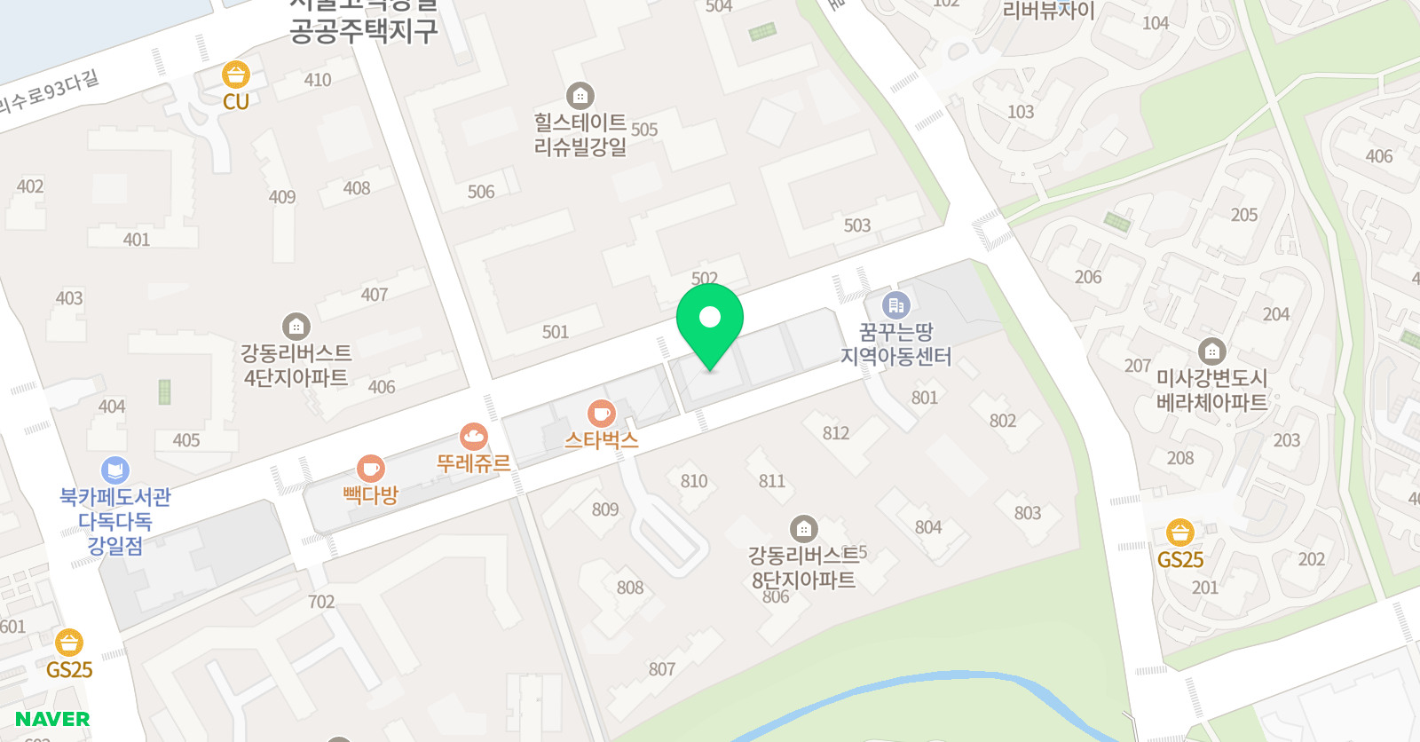 옥스포드지니브레인 딥매쓰학원 위치