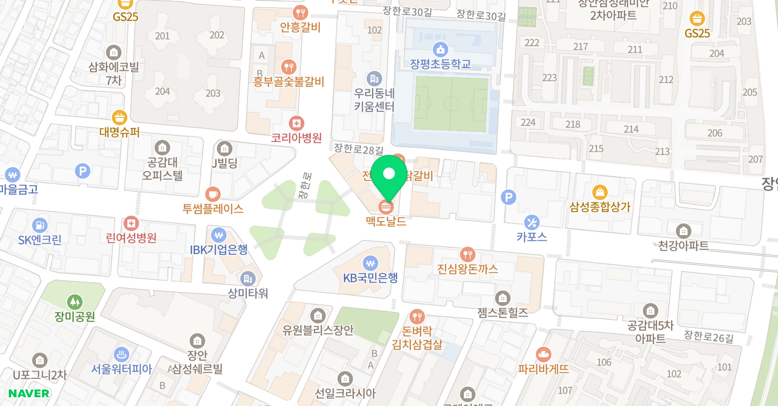 수학의힘 동대문본원 위치