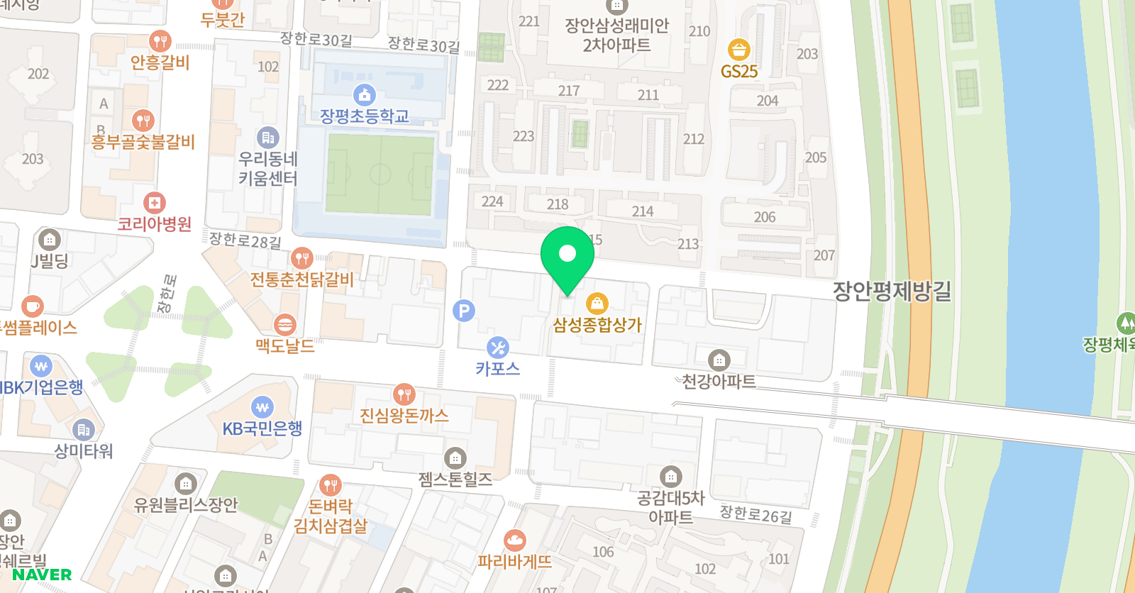 수학 생각학원 3관 위치