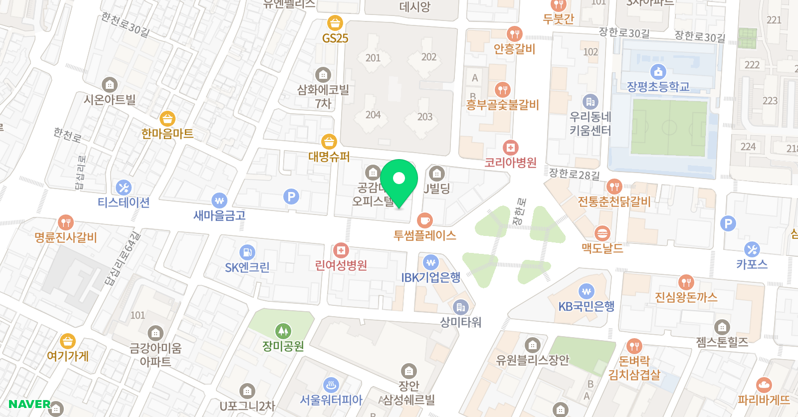 올림피아드학원 동대문캠퍼스 위치