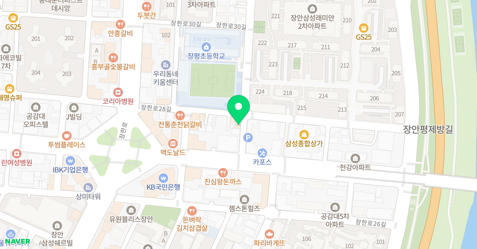 차 수학 장안캠퍼스 위치