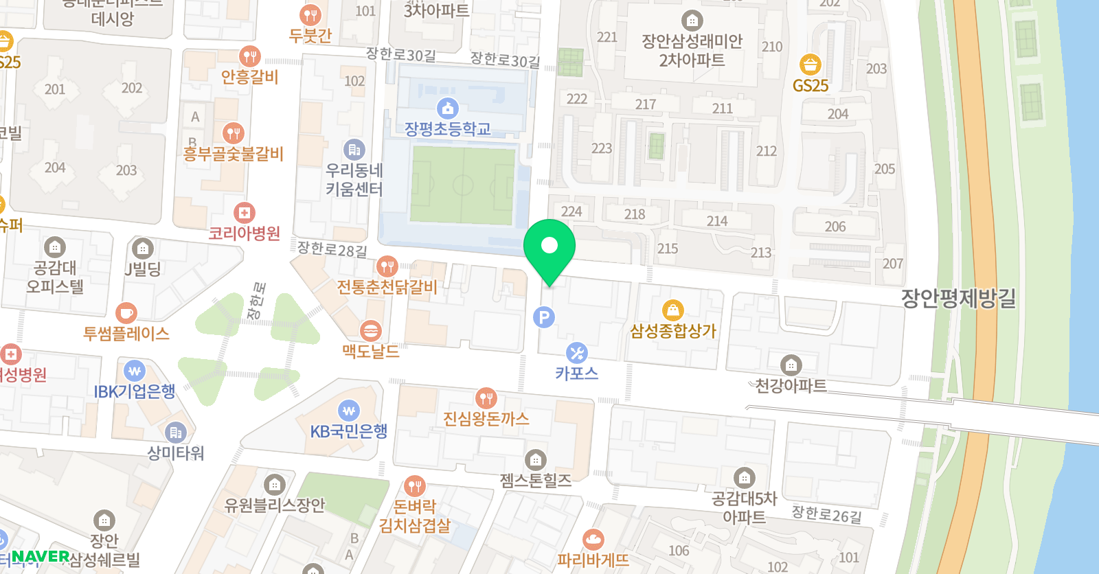 토킹클럽 어학원 동대문장안캠퍼스 위치