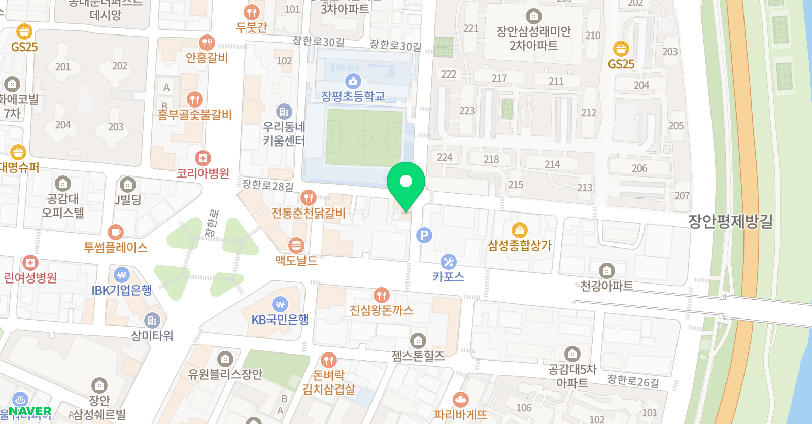 지성과감성 수학교습소 위치