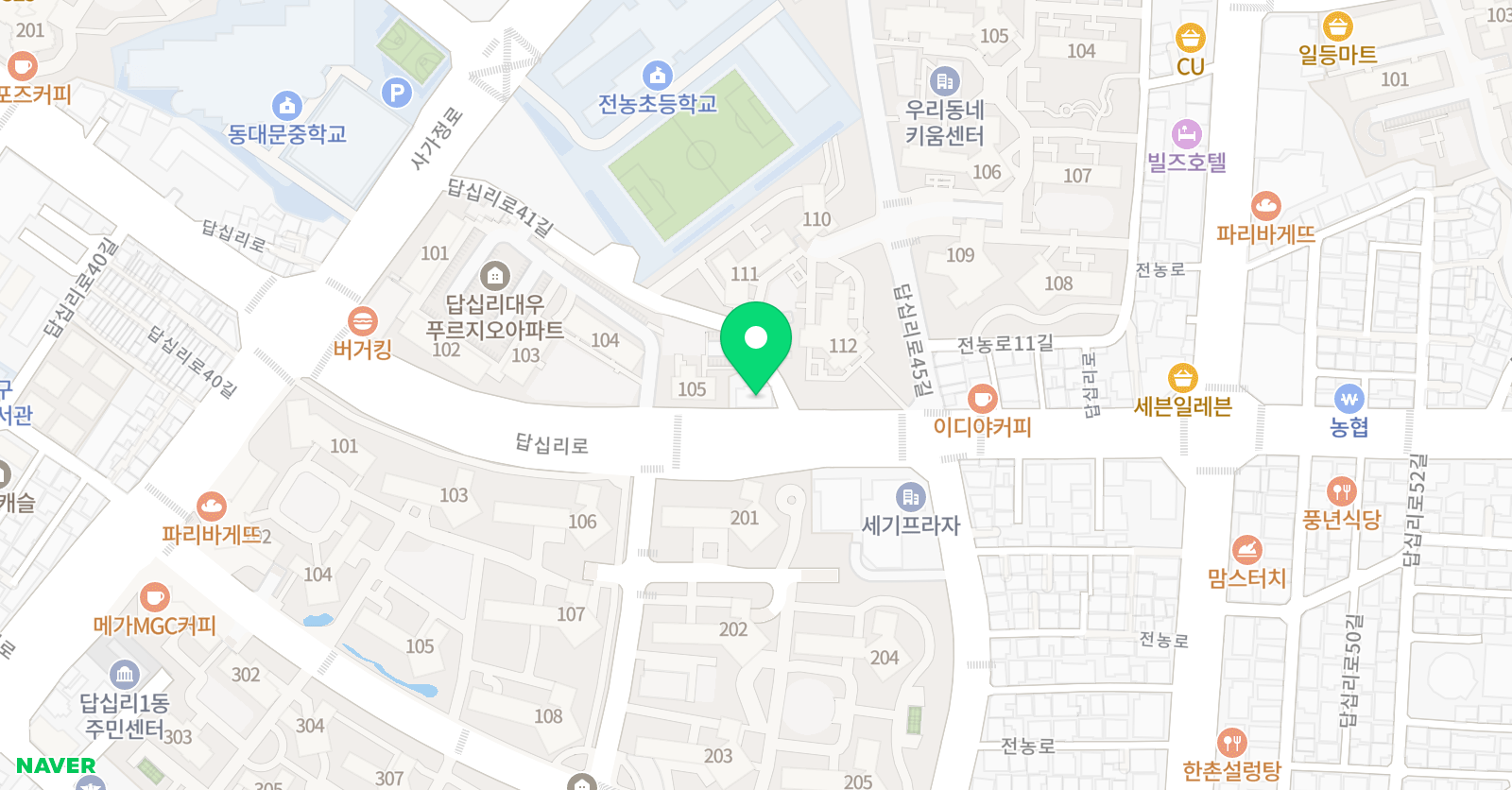 수재 학원 위치