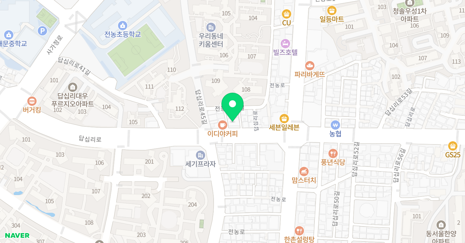레전드 복싱체육관 답십리점 위치