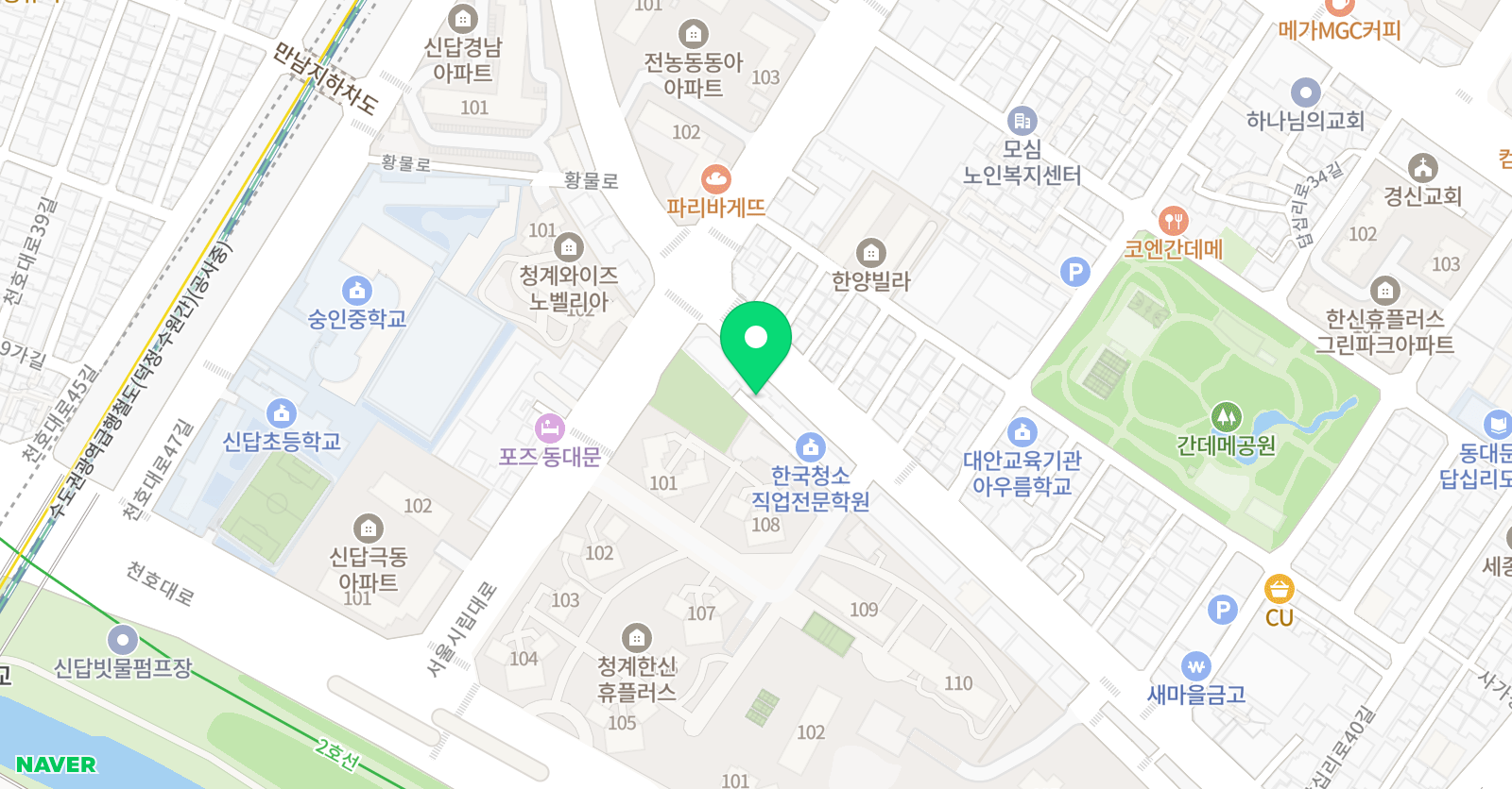 맨하탄 학원 위치