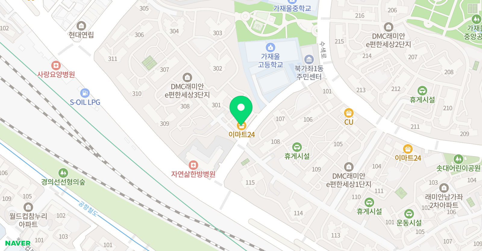 YBM잉글루 영어학원 서대문 가재울 제2캠퍼스 위치