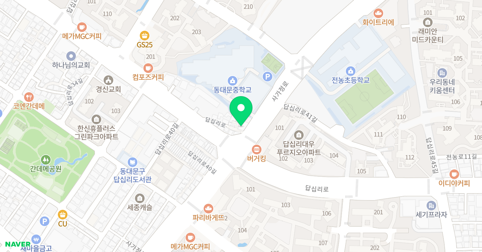 동대문아트핑고 미술학원 위치