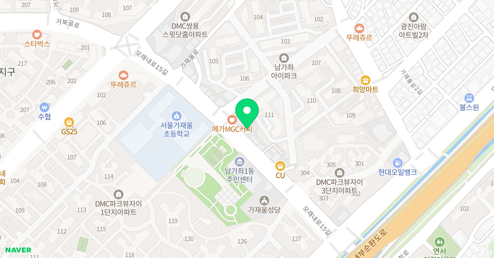 리드101 가재울점 위치