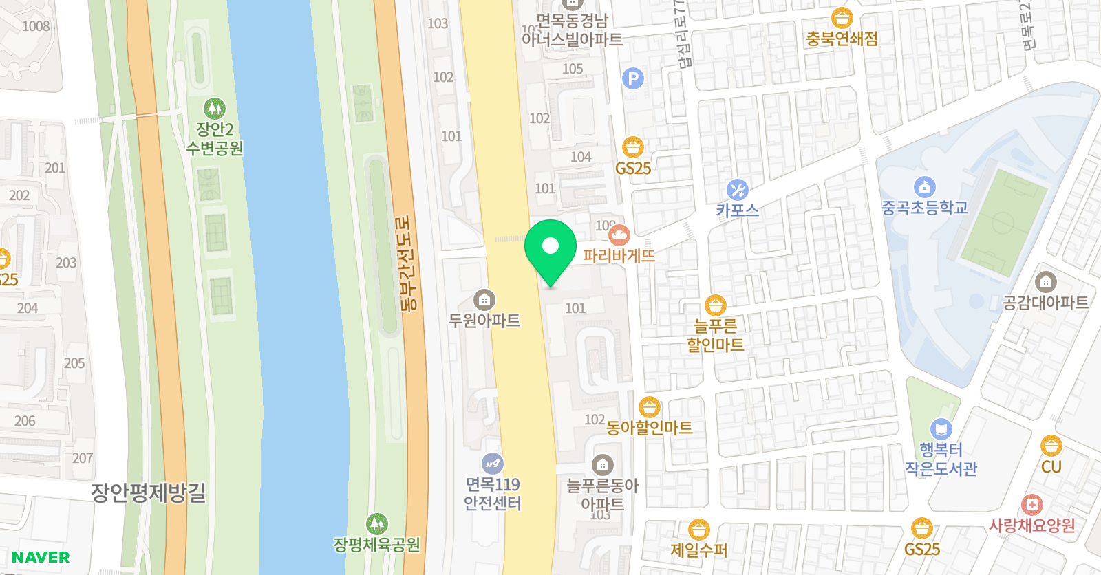 스마트해법 수학 중랑탑e해법 수학점 위치