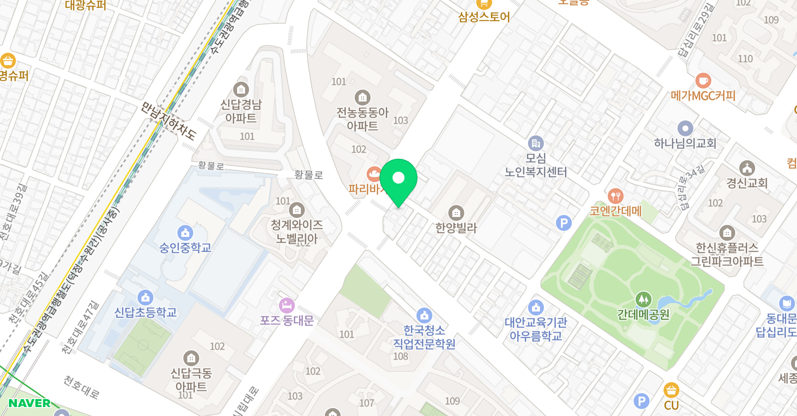 더킥 위치