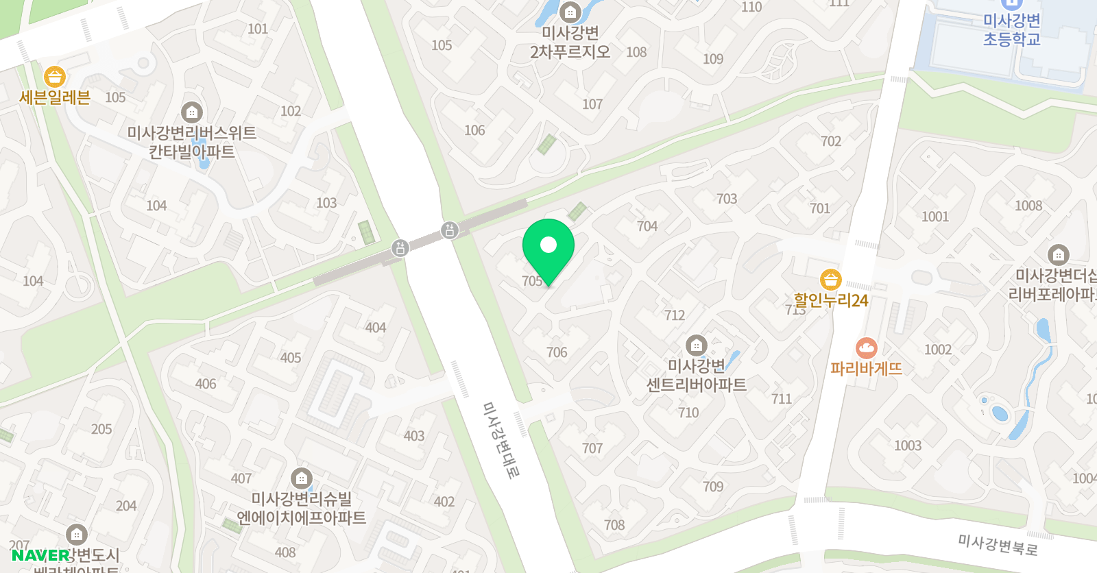 아소비 하남 미사7단지점 위치