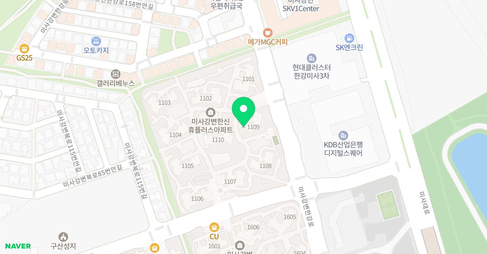 윤선생우리집앞 영어교실 미사11단지점 위치