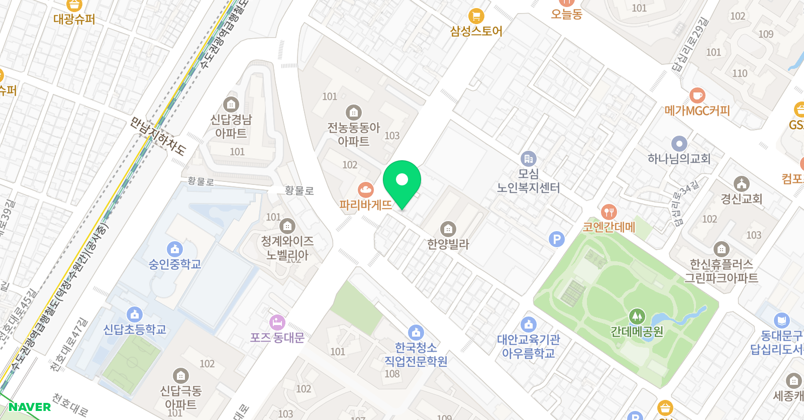 은 음악교습소 위치
