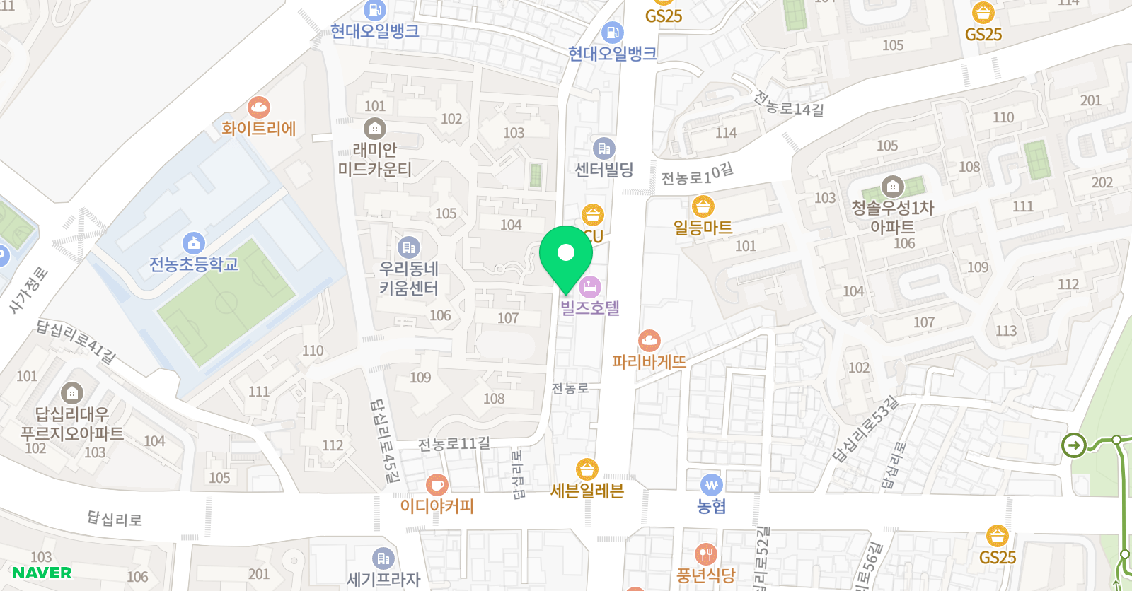 솔루니 답십리 논술교습소 위치