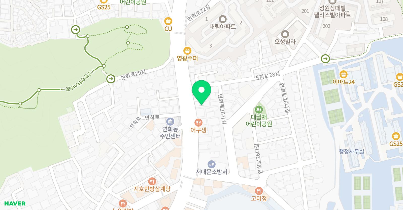 서대문 에이스 영어학원 위치