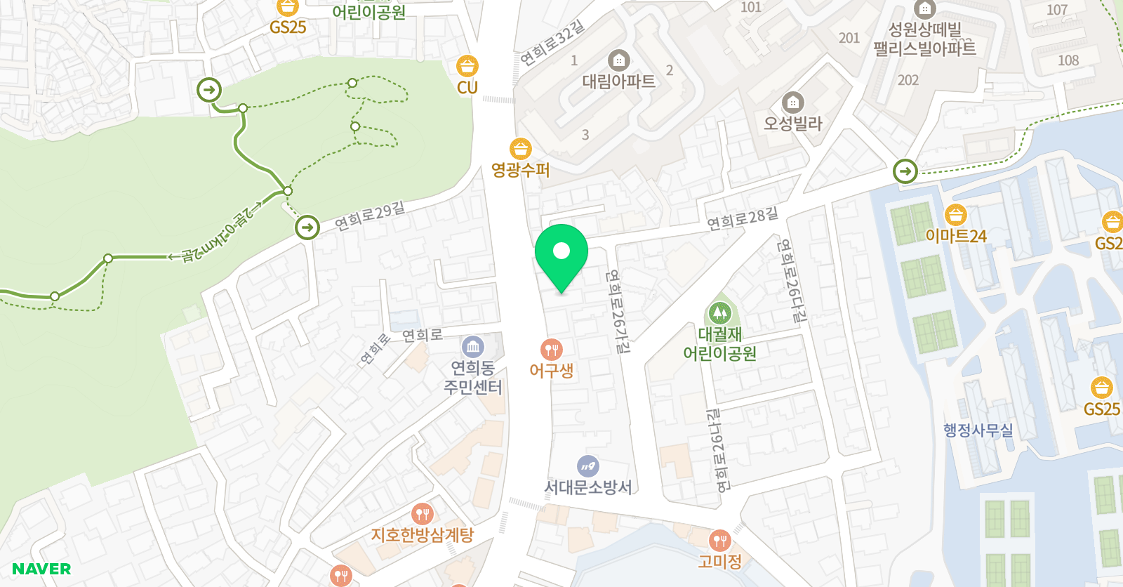 친친에듀케이션센터 학원 위치