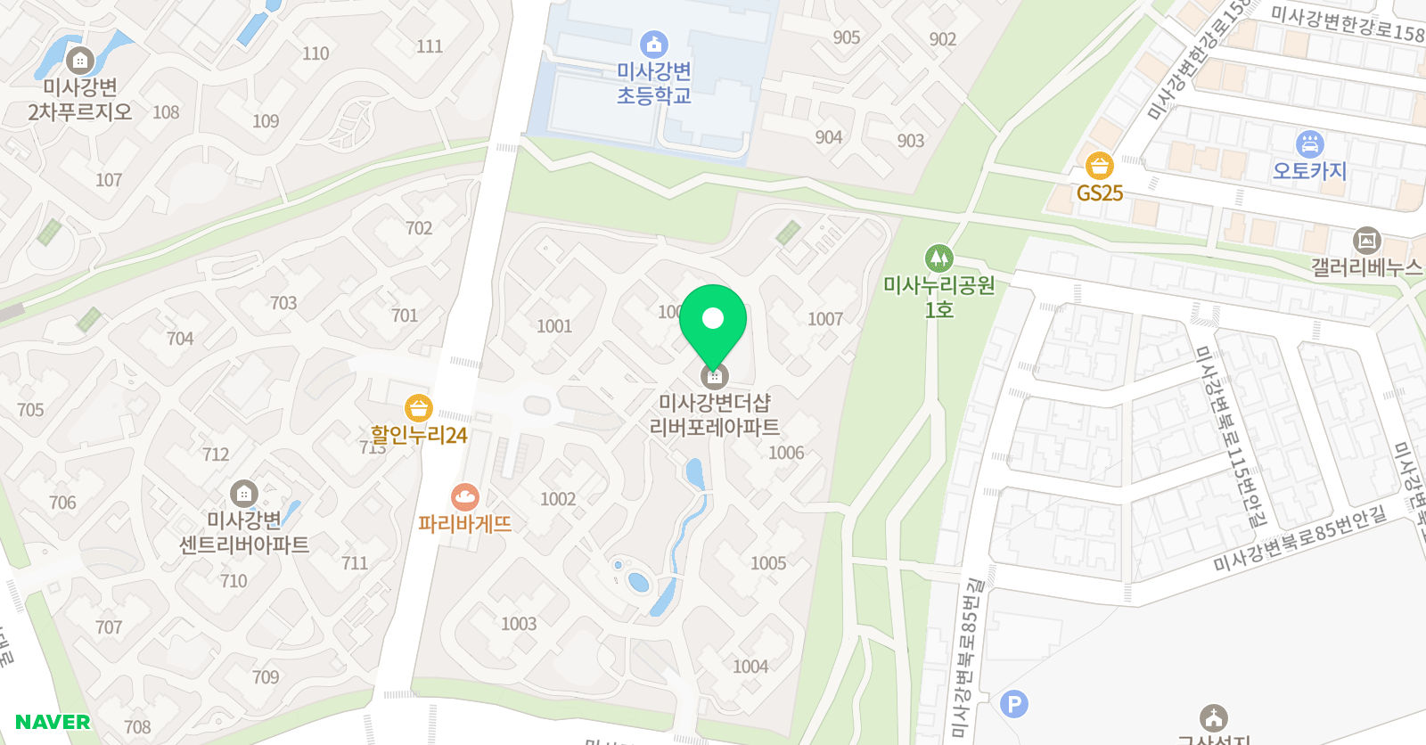 새다론 공부방 미사2호점 위치