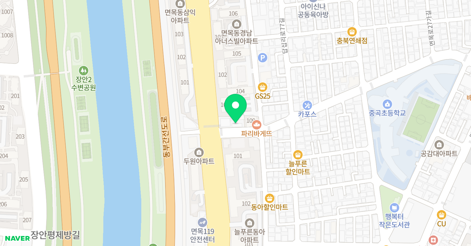 뮤엠 영어 중곡초점 위치