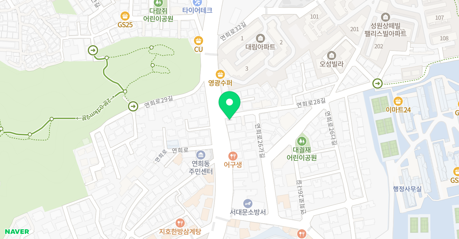 잉킹 학원 위치