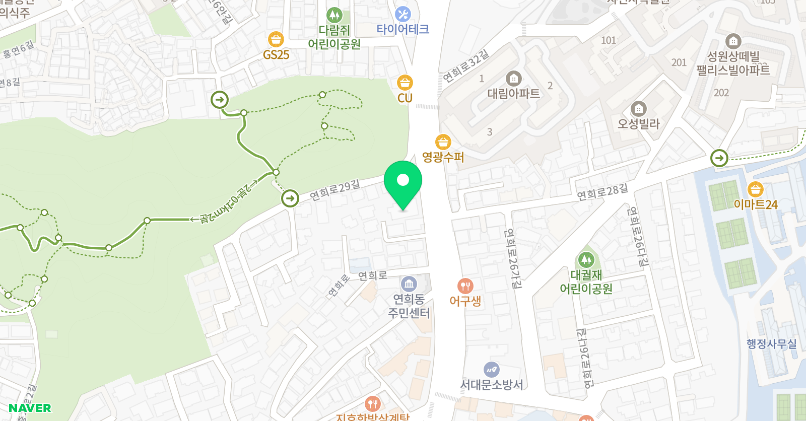 에이프릴 어학원 서대문캠퍼스 위치
