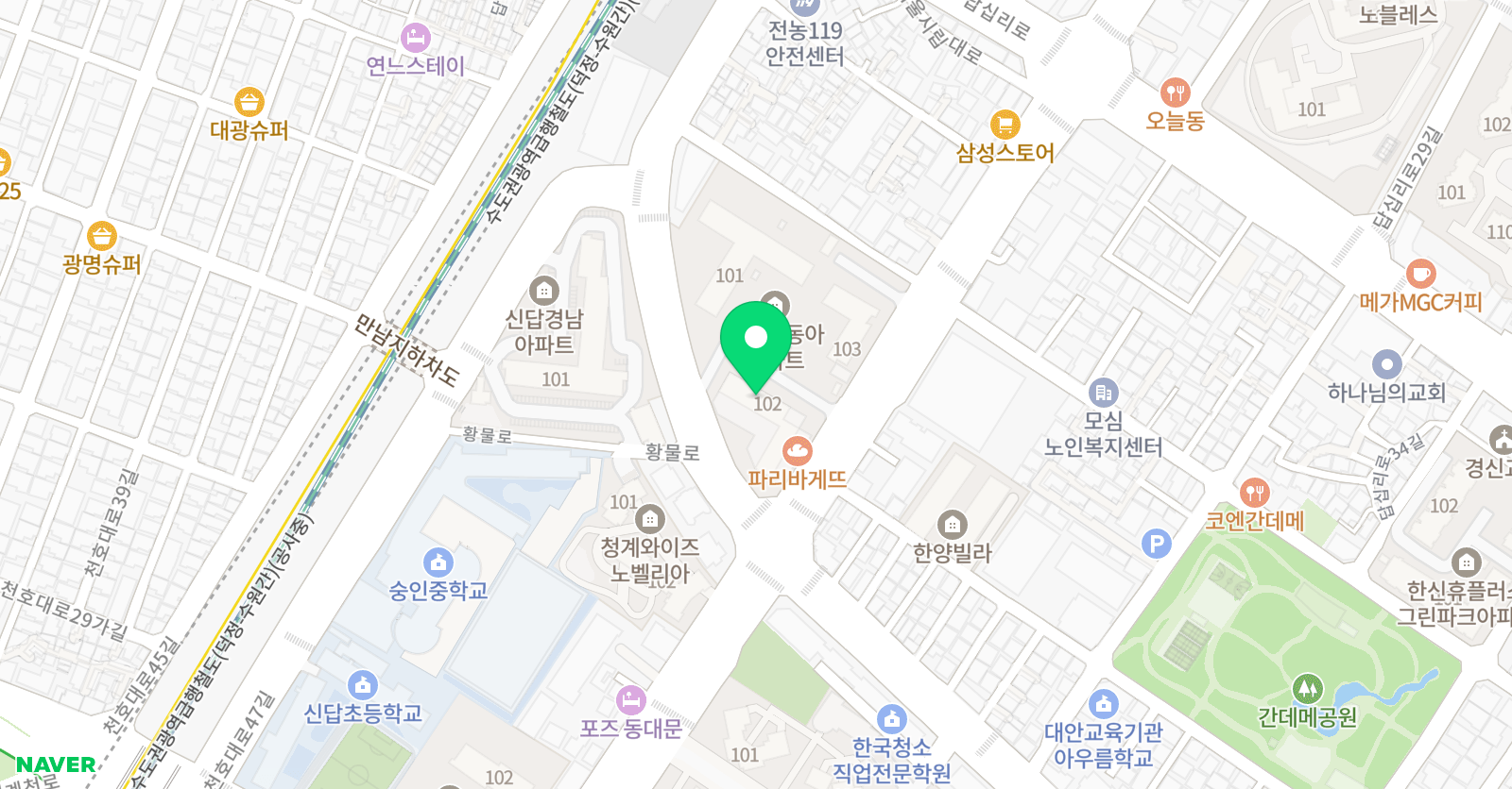 웰컴 영어교실 위치