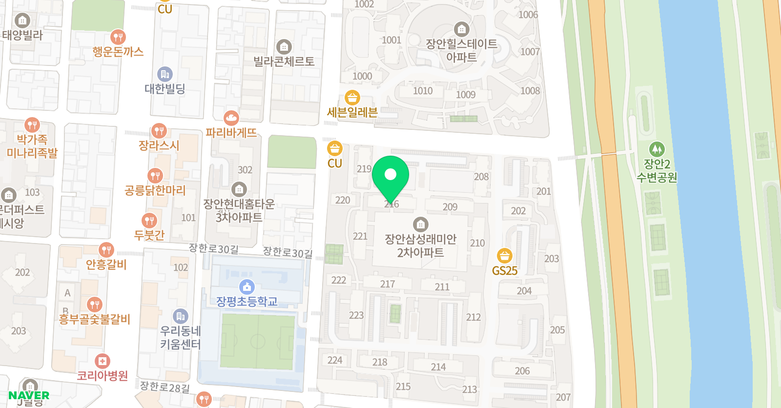 아소비 서울 장안래미안2차점 위치