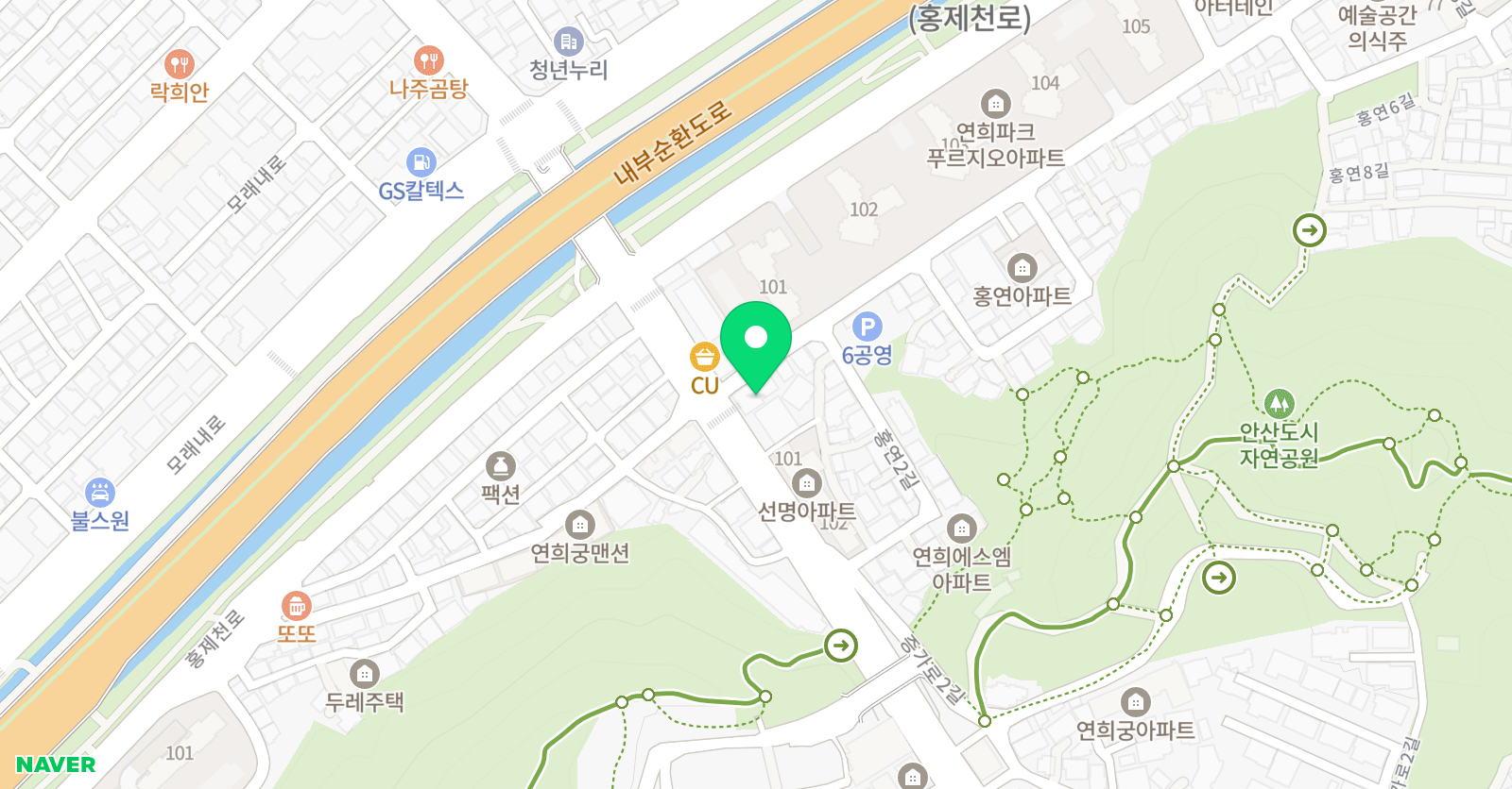 정도 태권도체육관 위치